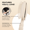 Detangler Hair Brush for Medium Hair – Tan - Hairbrush - TELETIES
