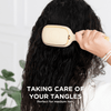 Detangler Hair Brush for Medium Hair – Tan - Hairbrush - TELETIES
