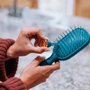 Detangler Hair Brush for Medium Hair - Teal With It - Hairbrush - TELETIES
