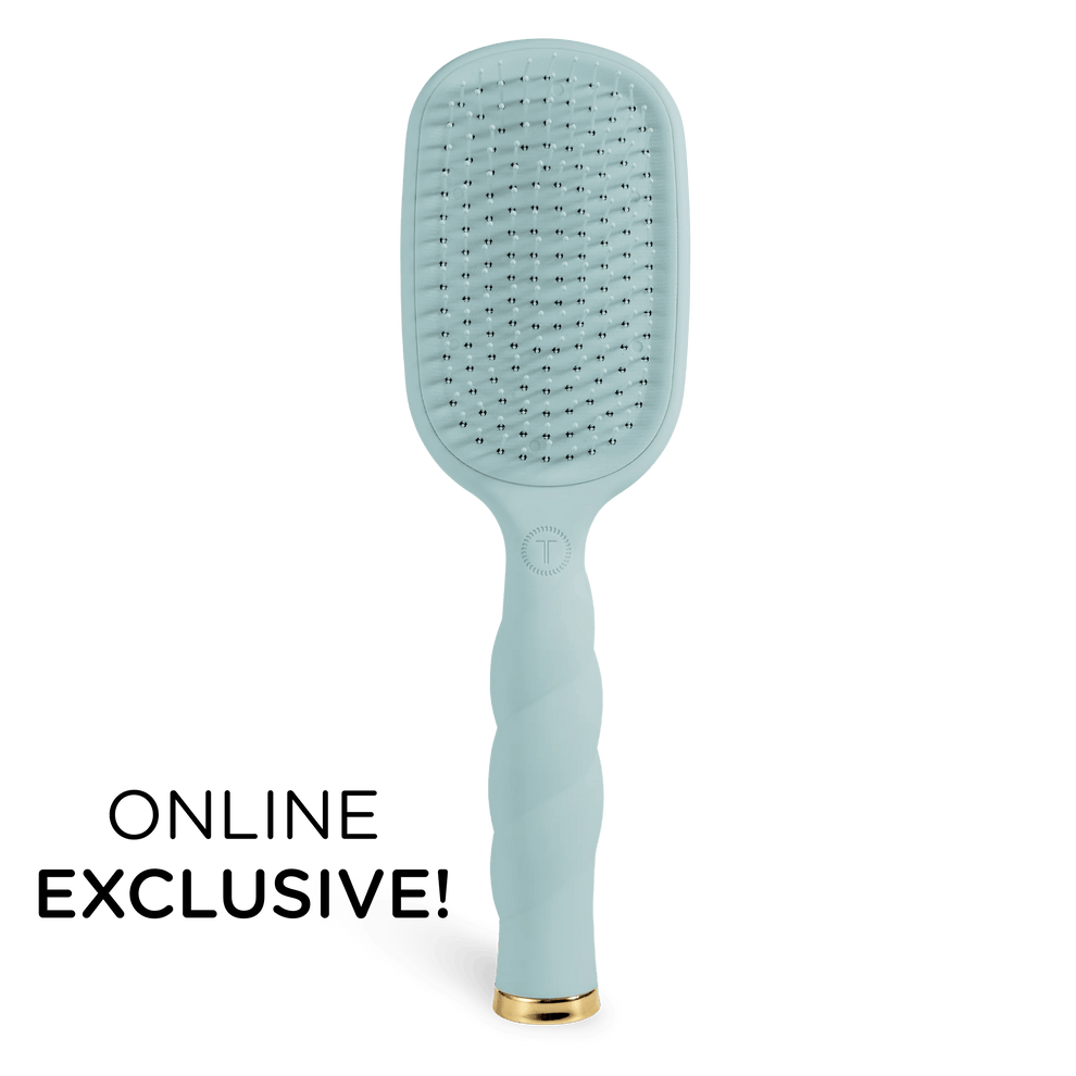 Detangler Hair Brush for Thick Hair – Blue - Hairbrush - TELETIES
