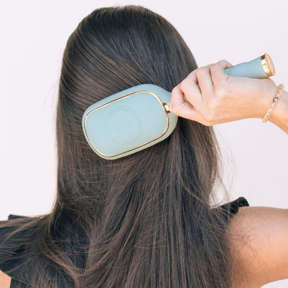 Detangler Hair Brush for Thick Hair – Blue - Hairbrush - TELETIES
