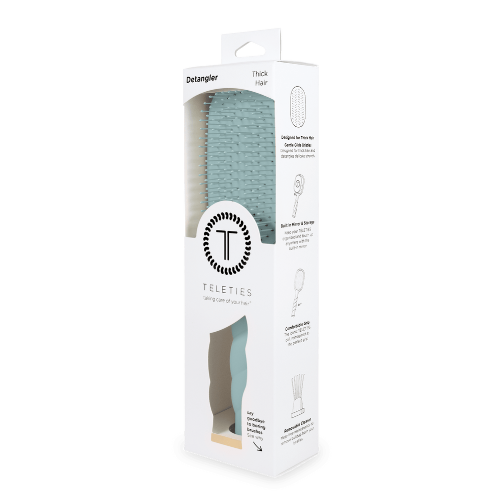Detangler Hair Brush for Thick Hair – Blue - Hairbrush - TELETIES

