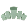 TELETIES - Dew Drop Large Classic Hair Clip in Green Shimmer - Large - Image - 1