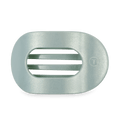 Dew Drop Large Flat Round Hair Clip
                in Green Shimmer - Large
            