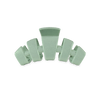 TELETIES - Dew Drop Small Classic Hair Clip in Green  Shimmer - Small - Image - 1