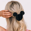 TELETIES - Disney: Mickey Mouse Shaped Medium Flat Hair Clip in Black - Medium - Image - 3