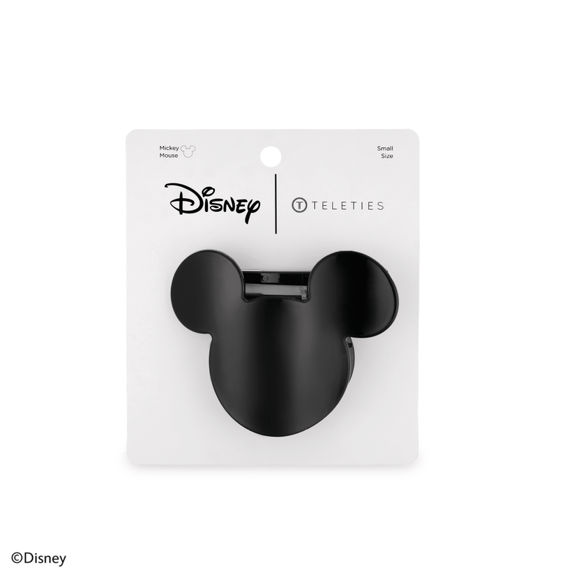 TELETIES - Disney: Mickey Mouse Shaped Small Flat Hair Clip in Black - Small - Image 4
