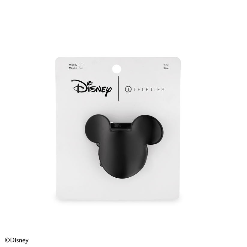 TELETIES - Disney: Mickey Mouse Shaped Tiny Flat Hair Clip in Black - Tiny - Image 4