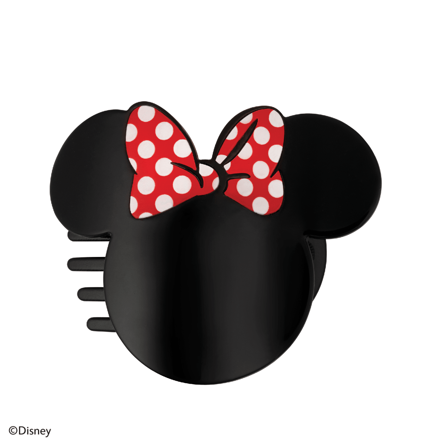TELETIES - Disney: Minnie Mouse Shaped Medium Flat Hair Clip in Black - Medium
