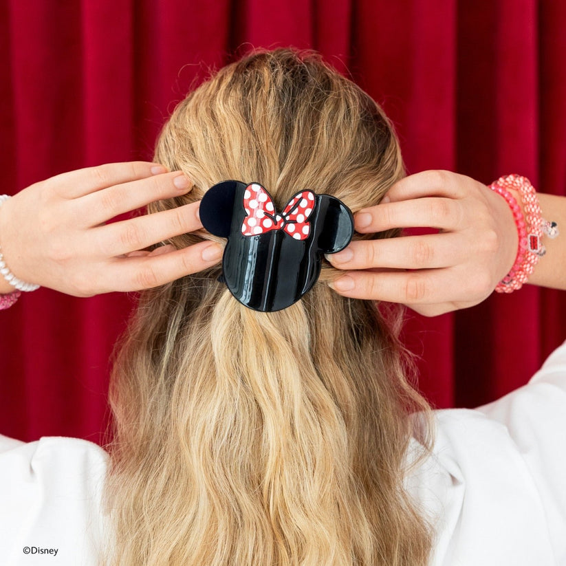 TELETIES - Disney: Minnie Mouse Shaped Small Flat Hair Clip in Black - Small - Image 3