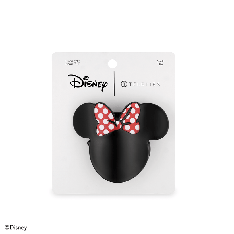 TELETIES - Disney: Minnie Mouse Shaped Small Flat Hair Clip in Black - Small - Image 4