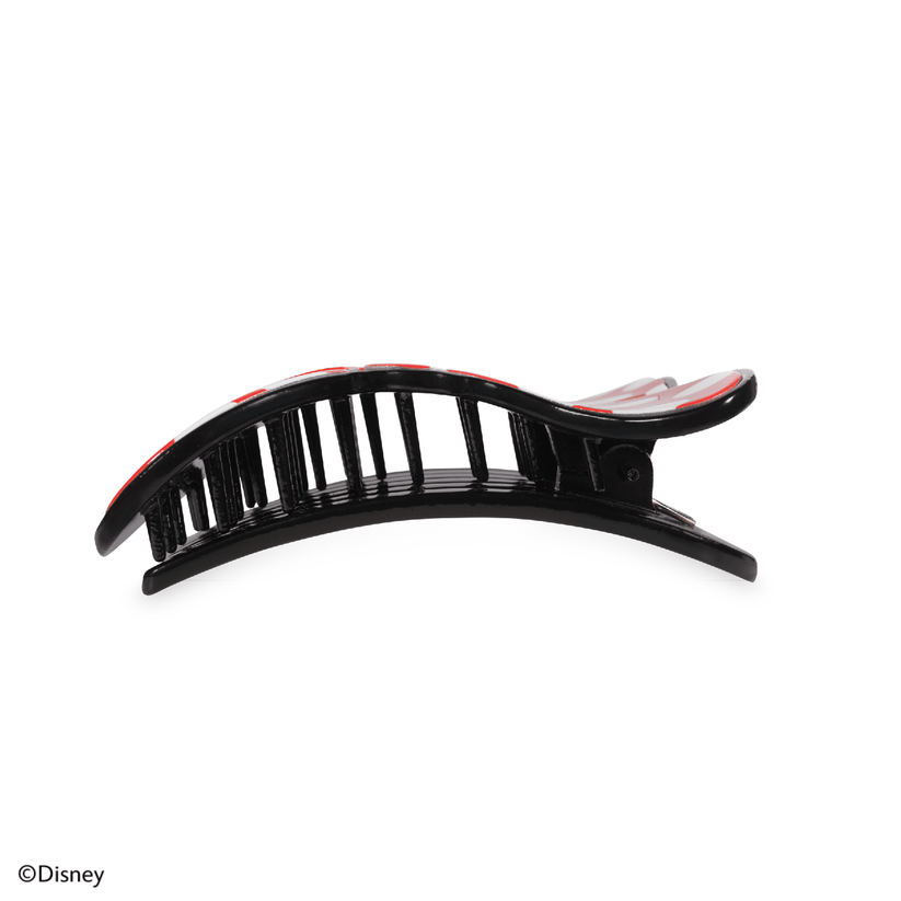 TELETIES - Disney: Minnie's Bow Medium Flat Hair Clip in Red Polka Dots Black - Medium - Image 3