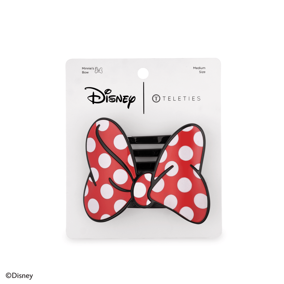 Disney: Minnie's Bow Medium Flat Hair Clip - Hair Clips - TELETIES
