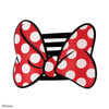 TELETIES - Disney: Minnie's Bow Medium Flat Hair Clip in Red Polka Dots Black - Medium - Image - 1