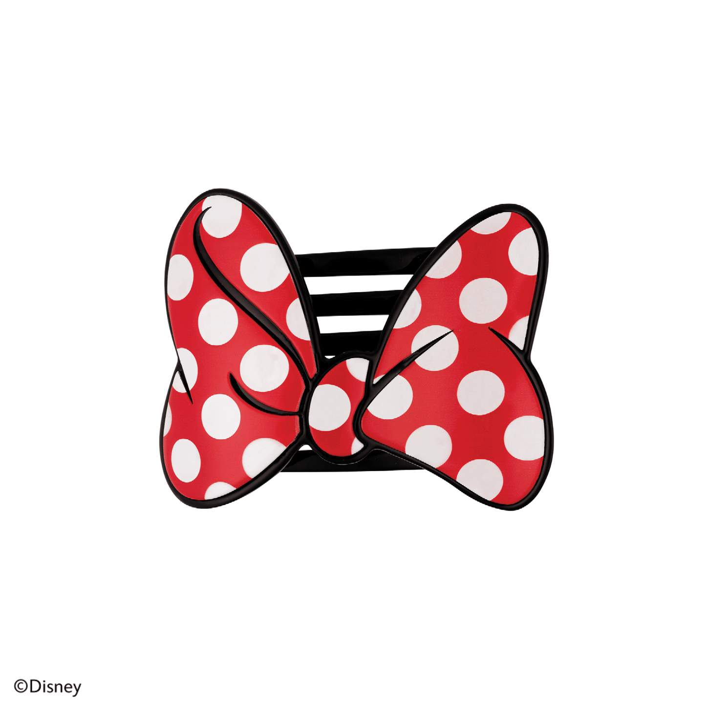 TELETIES - Disney: Minnie's Bow Tiny Flat Hair Clip in Red Polka Dots Black - Tiny