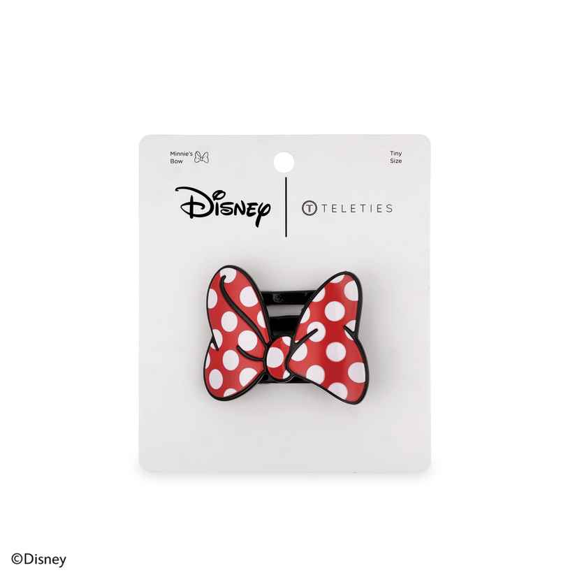 TELETIES - Disney: Minnie's Bow Tiny Flat Hair Clip in Red Polka Dots Black - Tiny - Image 4