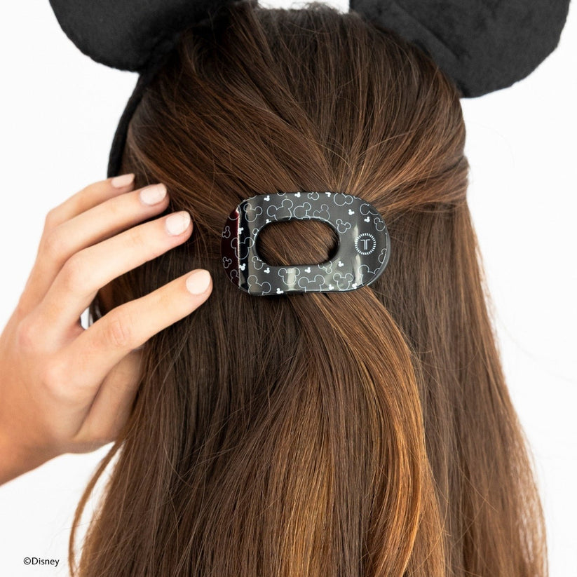 TELETIES - Disney Spotlight Tiny Flat Round Hair Clip in Black - Tiny - Image 4