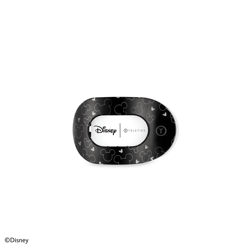 TELETIES - Disney Spotlight Tiny Flat Round Hair Clip in Black - Tiny - Image 2