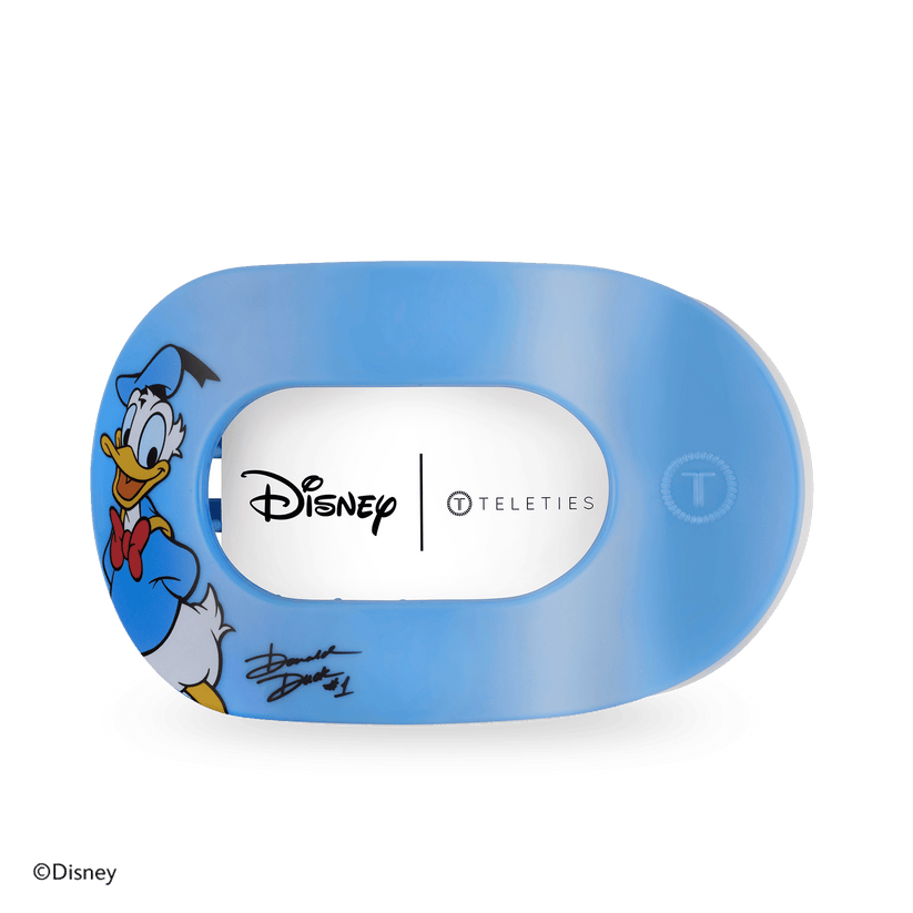 TELETIES - Donald Duck Large Flat Round Hair Clip in Blue - Large - Image 2