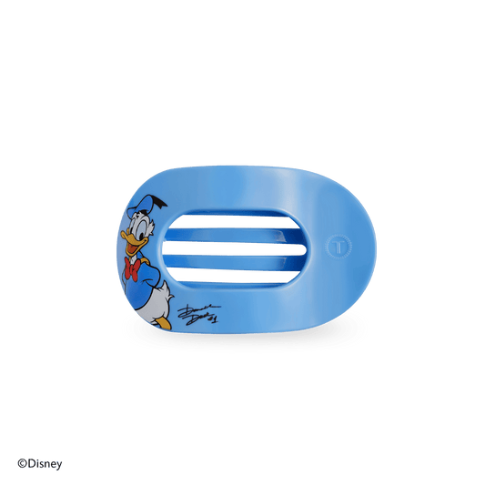 Donald Duck Small Flat Round Hair Clip in Blue - Small