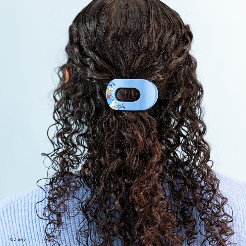 TELETIES - Donald Duck Tiny Flat Round Hair Clip in Blue - Tiny - Image 4