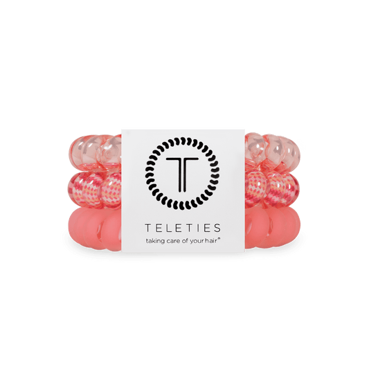 Dreamsicle Large Hair Ties in Orange Pink - Large