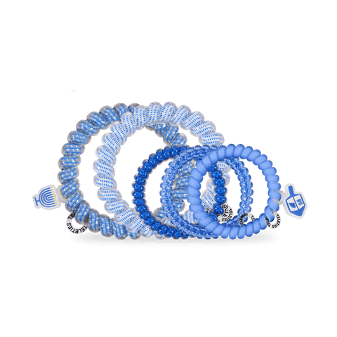 Drop It Like a Dreidel Mix Pack Hair Ties