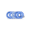 TELETIES - Drop It Like a Dreidel Tiny Hair Ties in Blue White - Tiny - Image - 2