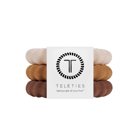 Espresso Yourself Large Nylon Hair Ties
                in Brown - Large
              