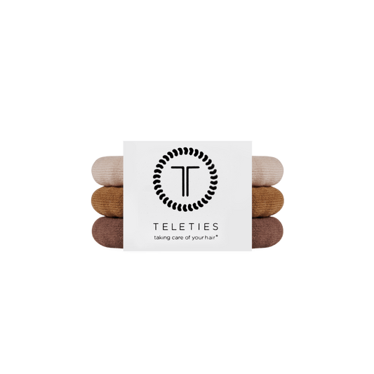 Espresso Yourself Small Nylon Hair Ties
                in Brown - Small
              