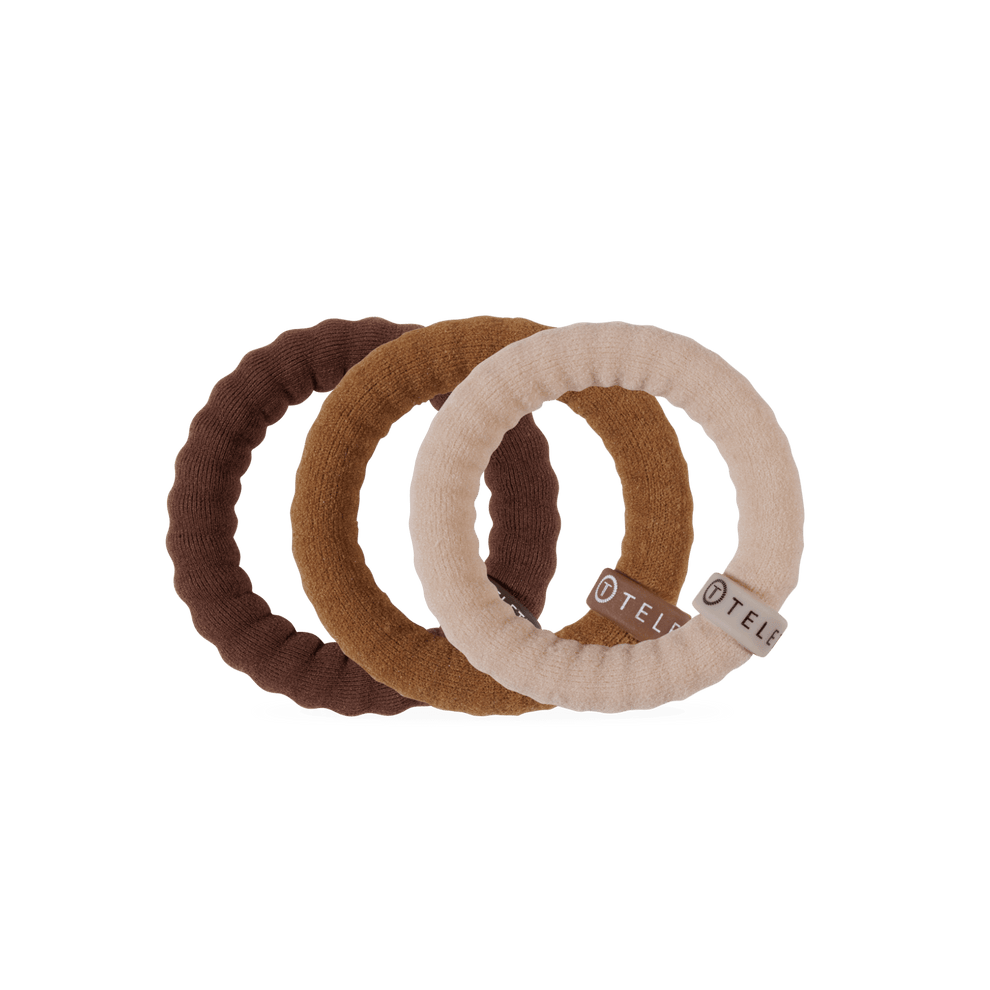 Espresso Yourself Small Nylon Hair Ties - Hair Ties - TELETIES
