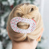 Festive Feels Large Flat Round Hair Clip - Hair Clips - TELETIES
