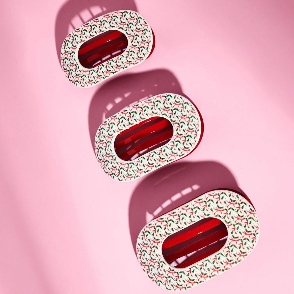 Festive Feels Medium Flat Round Hair Clip - Hair Clips - TELETIES
