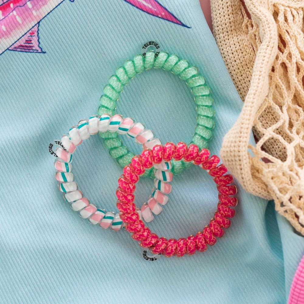 Fin-tastic Large Hair Ties in Pink | TELETIES