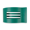 TELETIES - Fir Real Large Flat Rectangle Hair Clip in Green - Large - Image - 1