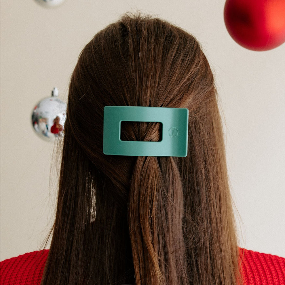 Fir Real Small Flat Rectangle Hair Clip - Hair Clips - TELETIES
