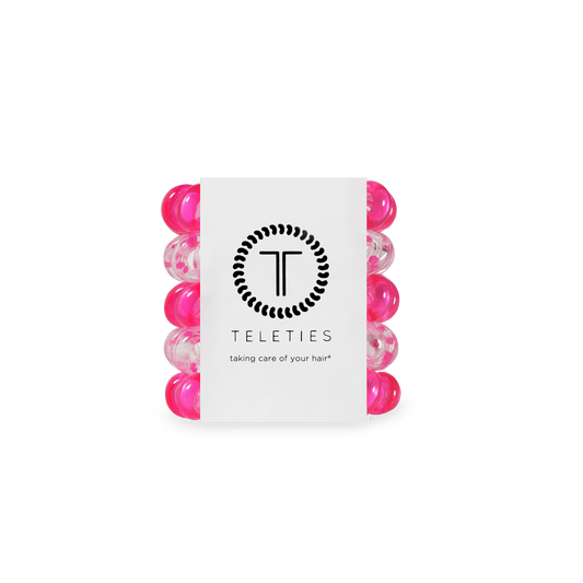 Flirt Alert Tiny Hair Ties in Pink - Tiny