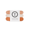 TELETIES - For the Love of Nudes Large Nylon Hair Ties in White Cream Tan - Large - Image - 1