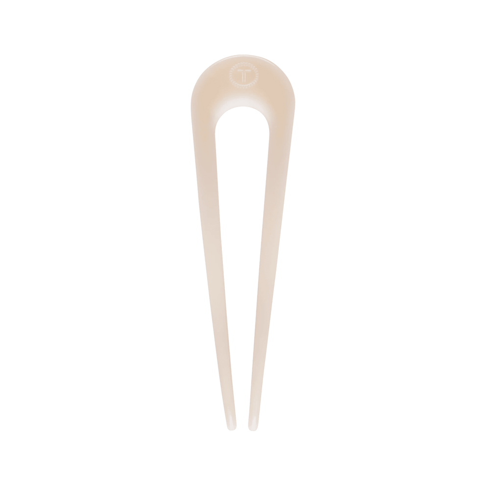 French Hair Pin Almond Beige - Hair Clips - TELETIES
