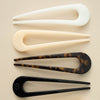French Hair Pin Almond Beige - Hair Clips - TELETIES
