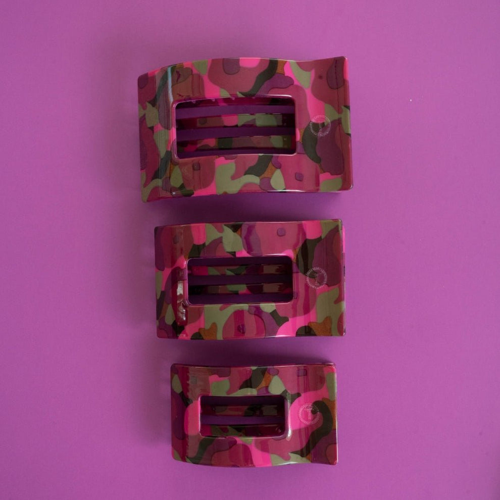 Garden Glam Large Flat Rectangle Hair Clip - Hair Clips - TELETIES
