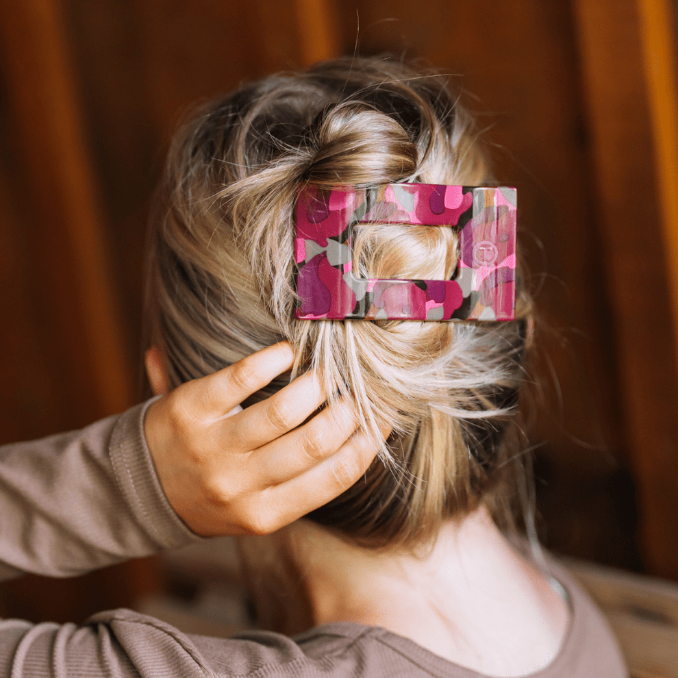 Garden Glam Medium Flat Rectangle Hair Clip - Hair Clips - TELETIES
