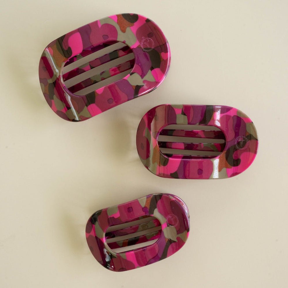 Garden Glam Medium Flat Round Hair Clip - Hair Clips - TELETIES
