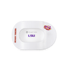 TELETIES - Geaux Tigers! Large Flat Round Hair Clip in White Purple Gold - Large - Image - 2