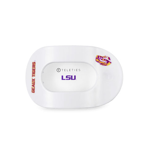 Geaux Tigers! Large Flat Round Hair Clip