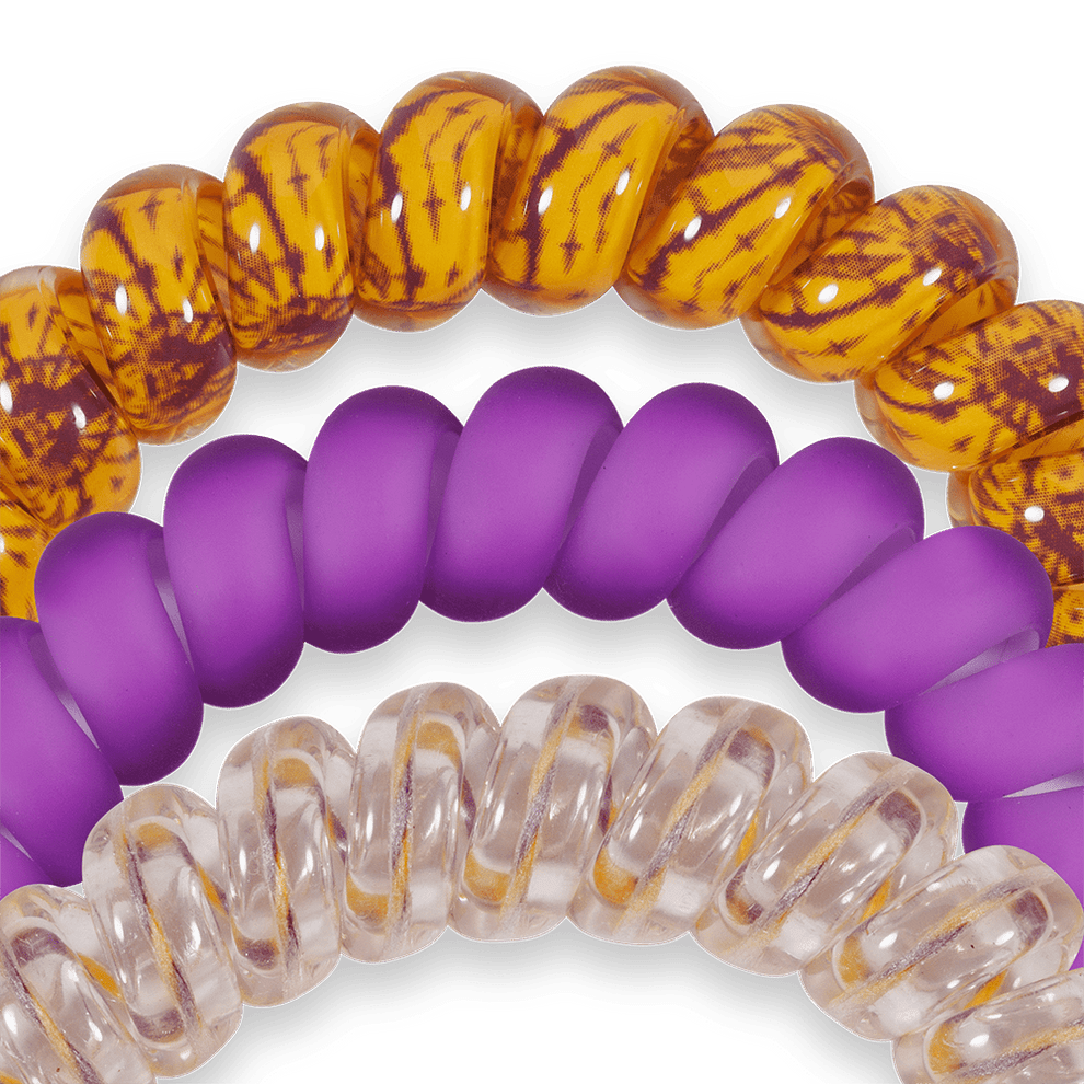 Geaux Tigers! Large Hair Ties - Hair Ties - TELETIES
