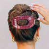 Gig' Em! Large Flat Round Hair Clip - Hair Clips - TELETIES
