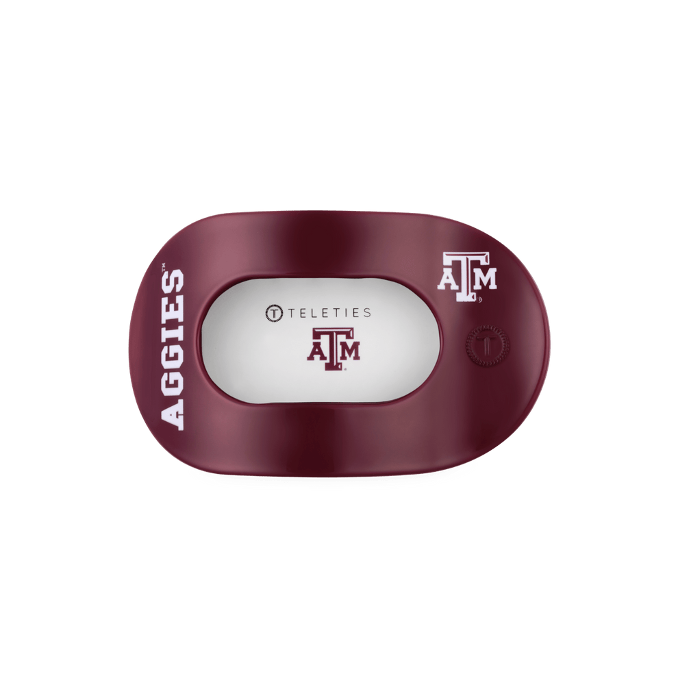 Gig 'Em! Medium Flat Round Hair Clip - Hair Clips - TELETIES
