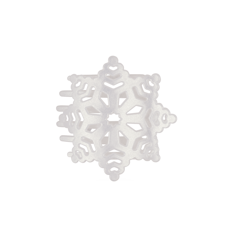 Glitter Snowflake Flat Hair Clip - Hair Clips - TELETIES
