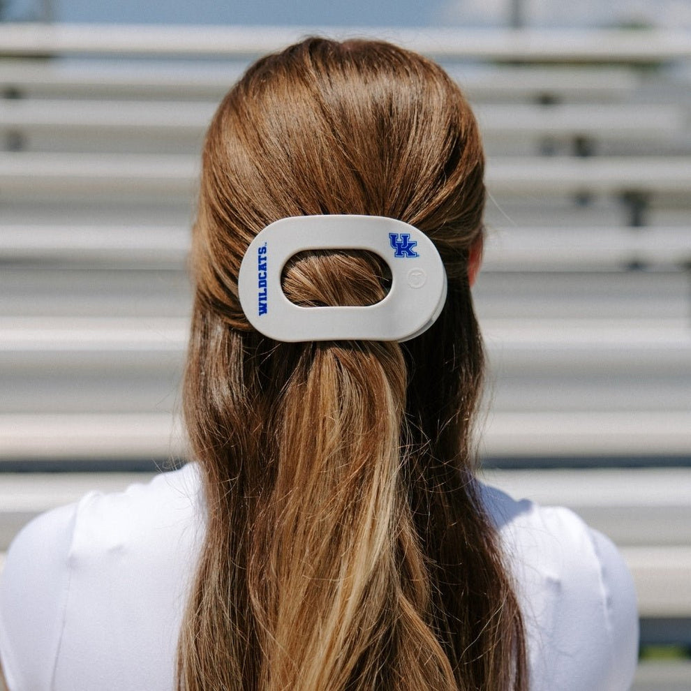 Go Big Blue! Large Flat Round Hair Clip - Hair Clips - TELETIES
